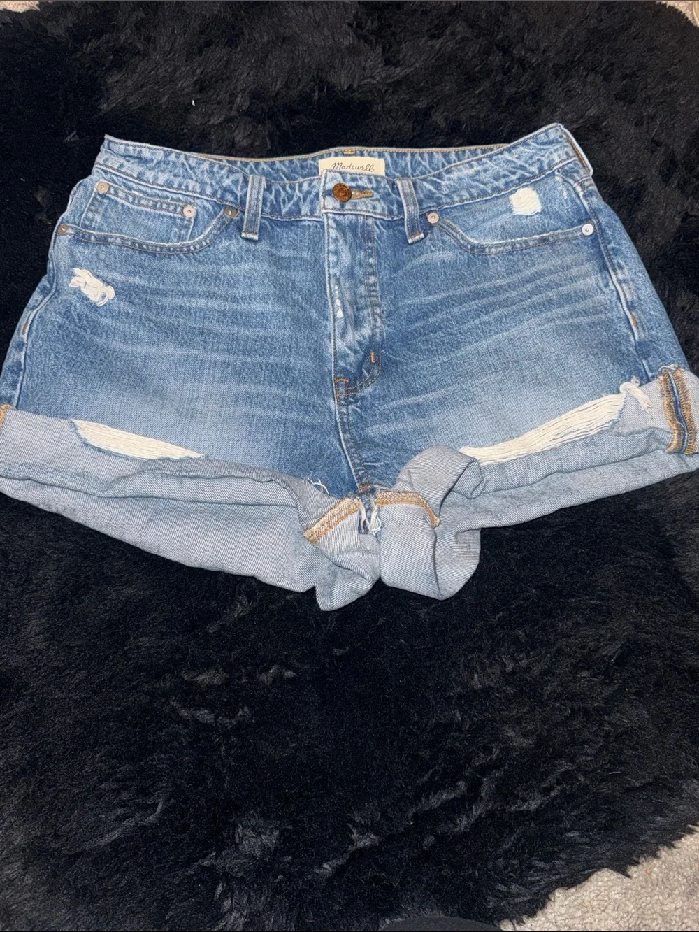 Madewell Relaxed Mid-Length Denim Shorts – Size 29